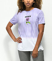Broken Promises Thornless camiseta morada con efecto tie dye