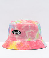 By Samii Ryan Blue, Pink & Yellow Tie Dye Bucket Hat