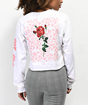 By Samii Ryan Let Me Go camiseta corta de manga larga blanca
