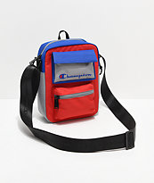 Champion Colorblock Blue, Red & Grey Cross Body Bag