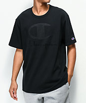 Champion Furry Logo Black T-Shirt