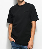 Champion Heritage Embroidered Script Black T-Shirt