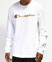 Champion Heritage Gold & White Long Sleeve T-Shirt