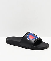 Champion IPO sandalias negras y azules