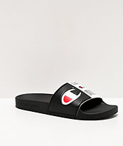 Champion Men's IPO Jock Black & White Slide Sandals