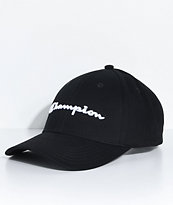 Champion gorra de sarga negra con bordado