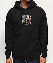 Color Bars x David Bowie Ziggy sudadera con capucha negra