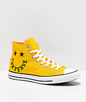 Converse Chuck Taylor All Star Smile Yellow & White Shoes