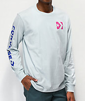 Converse Wordmark Light Blue Long Sleeve T-Shirt