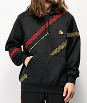 Cookies Sol Poly Embroidered Black Hoodie