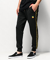 Cookies Sol Poly Embroidered Black Sweatpants