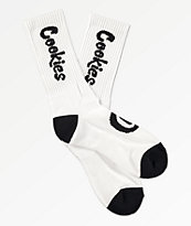 Cookies Thin Mint White & Black Crew Socks