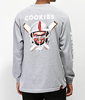 Cookies x Chucky Helmet camiseta gris de manga larga