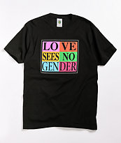 Cross Colours Love Sees No Gender Black T-Shirt