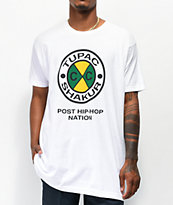 Cross Colours Tupac Circle Logo camiseta blanca