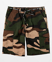 DGK Big Woods Green Camo Cargo Shorts
