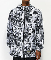 DGK x Bruce Lee Grey, Black & White Windbreaker Jacket