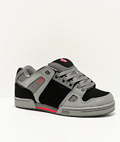 DVS Celsius Grey, Black & Red Skate Shoes