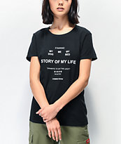 Daisy Street Story Of My Life Black T-Shirt