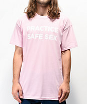 Danny Duncan Practice Safe Sex Pink T-Shirt