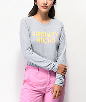 Danny Duncan Virginity Rocks Heather Grey Long Sleeve T-Shirt