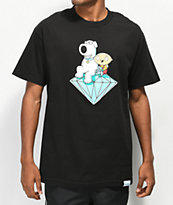 Diamond Supply Co. x Family Guy Stewie & Brian Black T-Shirt