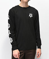 Element x BAM x HIM Tattoo camiseta negra de manga larga