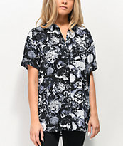 Empyre Aedia Skull Print camisa de manga corta