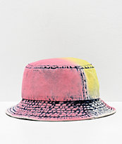 Empyre Bellatrix Pink & Yellow Washed Denim Bucket Hat