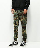 Empyre Creager Stretch Elastic Waist Camo Jogger Pants