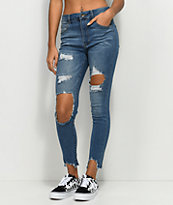 Empyre Drea jeggings desgastados de talle alto