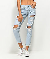 Empyre Easton jeans desgastados en azul claro