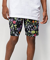 Empyre Grom Floral Black Board Shorts
