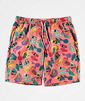 Empyre Grom Hand Coral Board Shorts