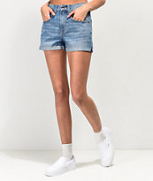 Empyre Melanie shorts de mezclilla con bajos con vuelta