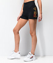 FILA Beatriz High Waist Black Bike Shorts