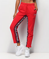 FILA Heloise jogger pantalones deportivos rojos