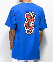Girl x Hello Kitty 45th Anniversary Push camiseta azul