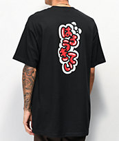 Girl x Hello Kitty 45th Anniversary Push camiseta negra