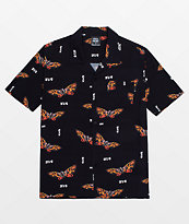 HUF x Godzilla Mothra Resort Short Sleeve Button Up Shirt