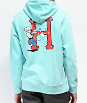 HUF x Popeye Classic Mint Hoodie