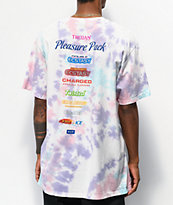 HUF x Trojan Pleasure Pack Light Blue & Purple Tie Dye T-Shirt