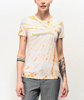 JV by Jac Vanek Stop Trippin Orange Tie Dye T-Shirt