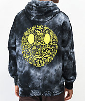 Killer Acid Miles Of Smiles Grey Tie Dye Hoodie