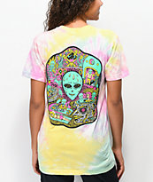 Killer Acid No Bad Trips Pink, Yellow & Green Tie Dye T-Shirt