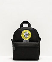 Lurking Class by Sketchy Tank Flower Skull Black Mini Backpack