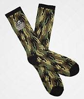 Lurking Class by Sketchy Tank Fuego Camo Crew Socks