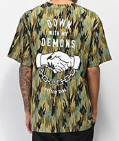 Lurking Class by Sketchy Tank Fuegoflage Demons Camo T-Shirt