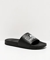Lurking Class by Sketchy Tank Lurker Black & White Slide Sandals