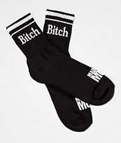 Married To The Mob Bitch Black Ankle Socks